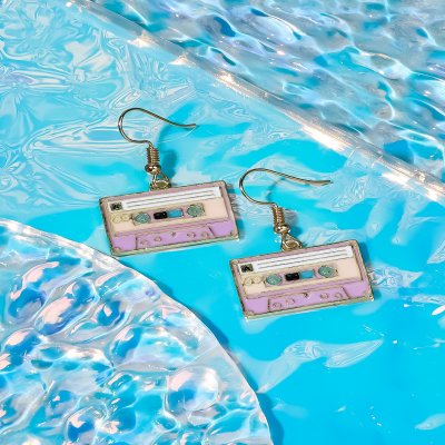 Tapes Decor Drop Earrings