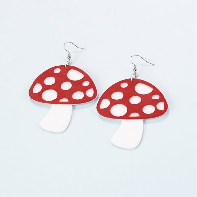 Mushroom Drop Earrings